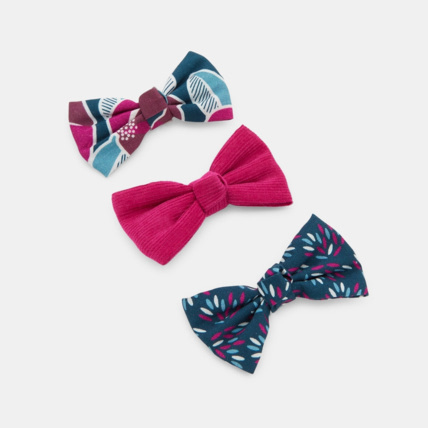 Avis Barrettes nœuds papillon imprimés (lot de 3) rose fille OKAIDI 1
