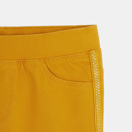 Avis Tregging en toile jaune fille OKAIDI 2