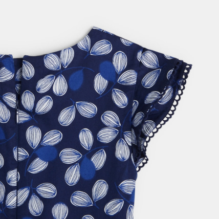 Avis Robe évasée imprimée bleue fille OKAIDI 3