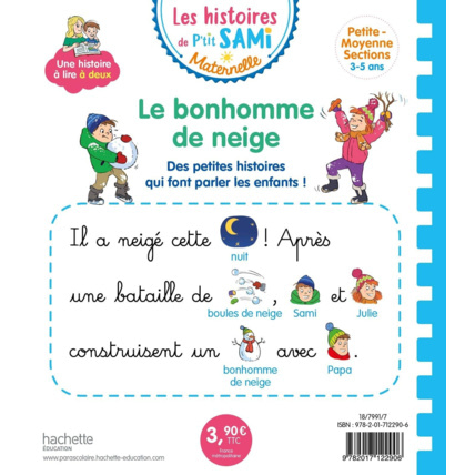 Avis Les histoires de P'tit Sami Maternelle: Le bonhomme de neige de Sami et Julie HACHETTE JEUNESSE 2