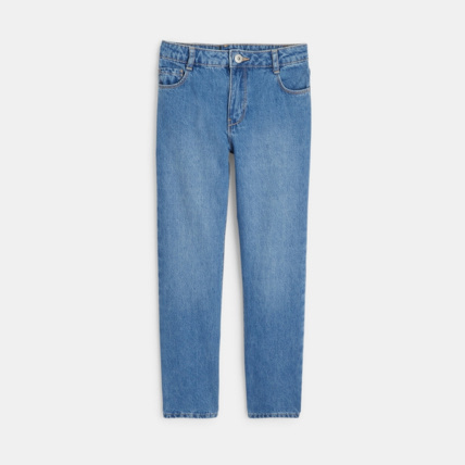 Avis Jean droit délavé bleu fille OKAIDI 1
