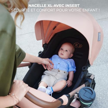 Avis Poussette 3 en 1 MOOV2 , avec Siège auto Mink PRO I-Size inclus Kinderkraft 7