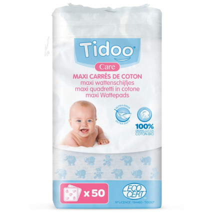 Avis Maxi Carrés en coton bio Tidoo 1