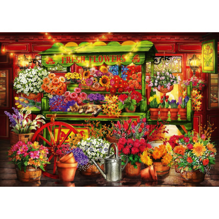 Avis Puzzle Flower Market Stall BLUEBIRD PUZZLE 1