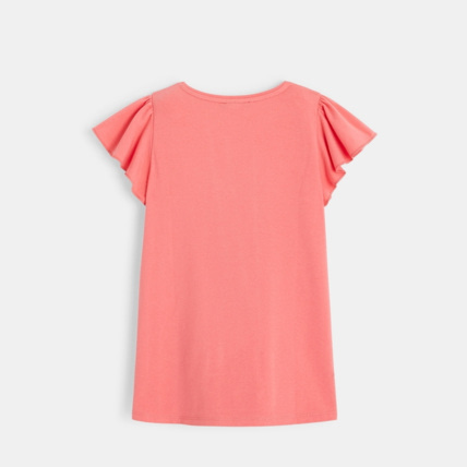 Avis T-shirt à sequins motif fraise rose fille OKAIDI 4