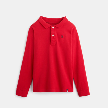 Avis Polo manches longues rouge garçon OKAIDI 1
