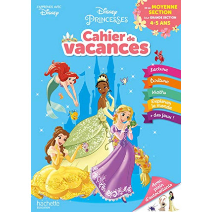 Avis Disney - Princesses - De la Moyenne à la Grande Section - Cahier de vacances 2023 Hachette Éducation 1
