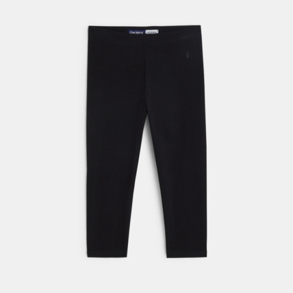 Avis Legging court en jersey noir fille OKAIDI 1