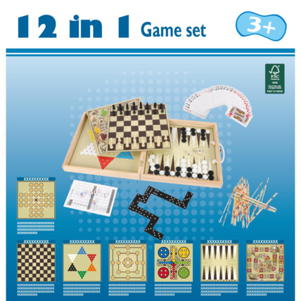 Avis Coffret Multi-jeux en bois CARREFOUR WOODEN 1