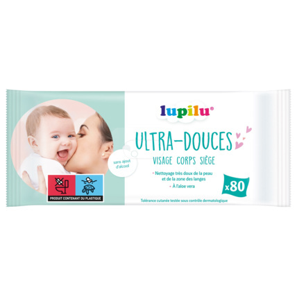 Avis Lingettes pour bébé Ultra-douces lupilu® 1