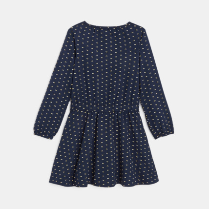 Avis Robe manches longues imprimée bleue fille OKAIDI 3