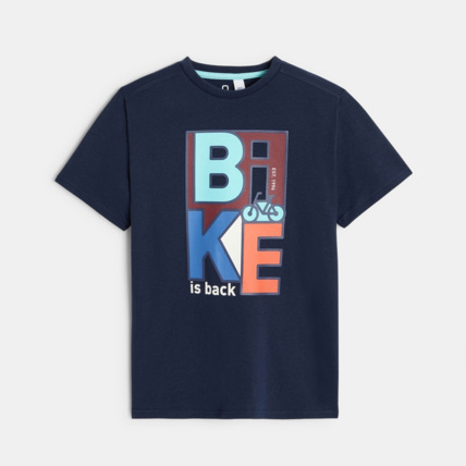 Avis T-shirt à motif vélo bleu garçon OKAIDI 2