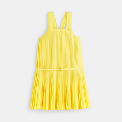Avis Robe plissée soleil jaune fille OKAIDI 1