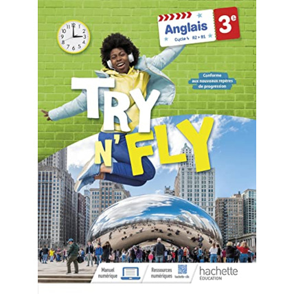 Avis Try n' Fly Anglais 3e - Livre élève - Ed. 2023 Hachette Éducation 1