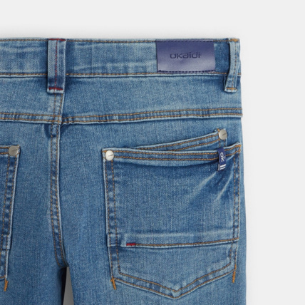 Avis Jean slim 5 poches en denim coton bio* bleu garçon OKAIDI 3