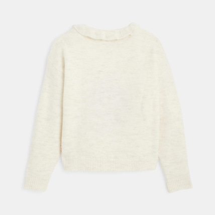 Avis Pull col collerette motif pomme beige fille OKAIDI 4