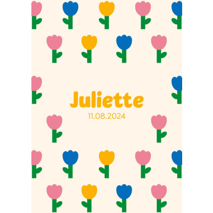 Avis Faire-Part de Naissance Personnalisable - Fleurs Minimaliste LES PETITS CITRONS 6