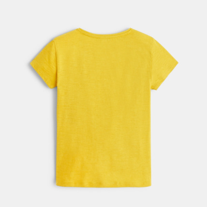 Avis T-shirt motif girafe jaune fille OKAIDI 3
