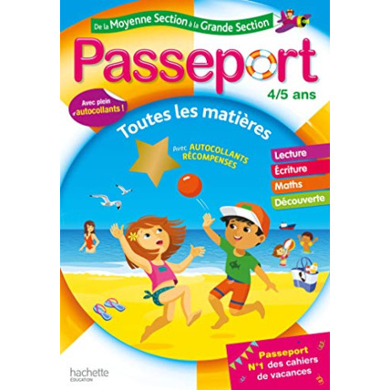 Avis Passeport - De la Moyenne à la Grande section - Cahier de vacances 2022 Hachette Éducation 1