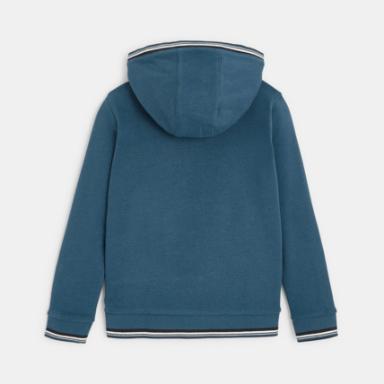 Avis Sweat-shirt à capuche "open mind" bleu garçon OKAIDI 3