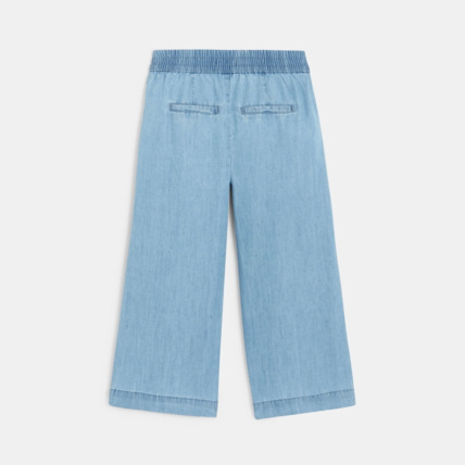 Avis Pantalon court et large bleu fille OKAIDI 4
