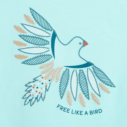 Avis T-shirt col rond à motif brodé turquoise fille OKAIDI 2