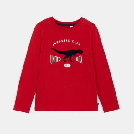 Avis T-shirt manches longues Jurassic Club rouge garçon OKAIDI 2