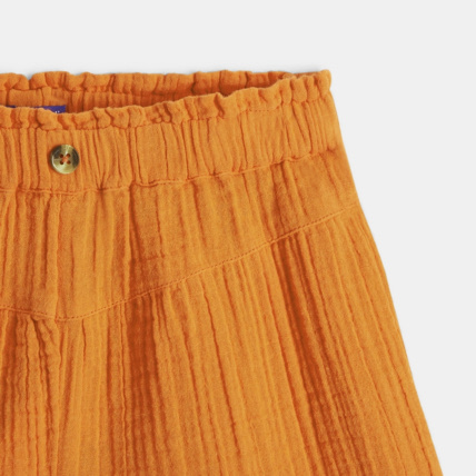Avis Short en gaze de coton beige fille OKAIDI 3