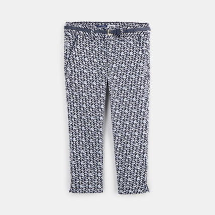 Avis Pantalon capri imprimé bleu fille OKAIDI 1