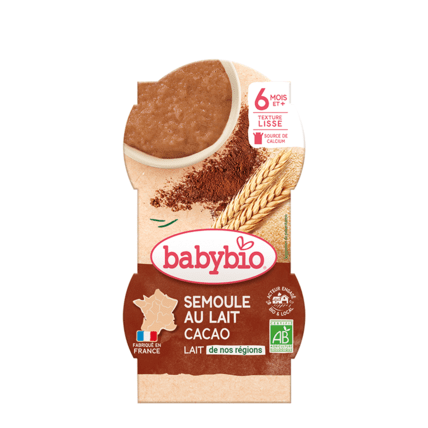 Avis Semoule au Lait Cacao Babybio 1