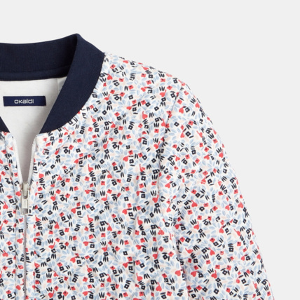 Avis Veste teddy matelassée imprimée bleu fille OKAIDI 2