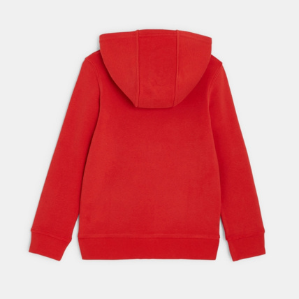 Avis Sweat-shirt uni à capuche rouge garçon OKAIDI 3