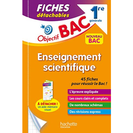 Avis Objectif BAC Fiches Enseignement scientifique 1re générale Hachette Éducation 1