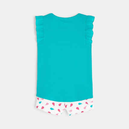 Avis Pyjama d'été vert fille OKAIDI 4