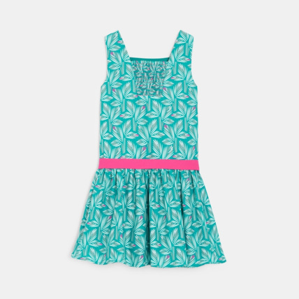 Avis Robe sans manches imprimée verte fille OKAIDI 4