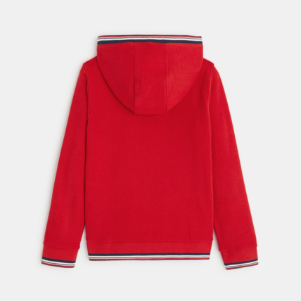 Avis Sweat-shirt à capuche "open mind" rouge garçon OKAIDI 3