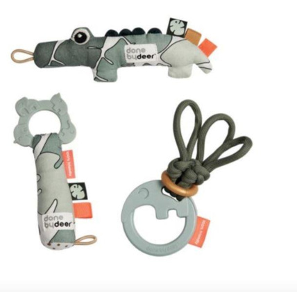 Avis Coffret cadeau Mini jouet d'éveil Tiny Tropics DONE BY DEER 1