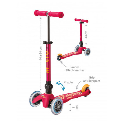 Avis Trottinette pliable Mini Deluxe LED Micro Mobility 10