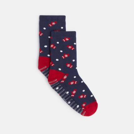 Avis Chaussettes unies antidérapantes rouges garçon OKAIDI 2