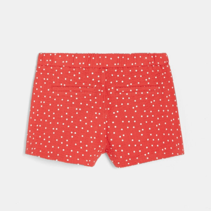 Avis Short en molleton gaufré rouge fille OKAIDI 4