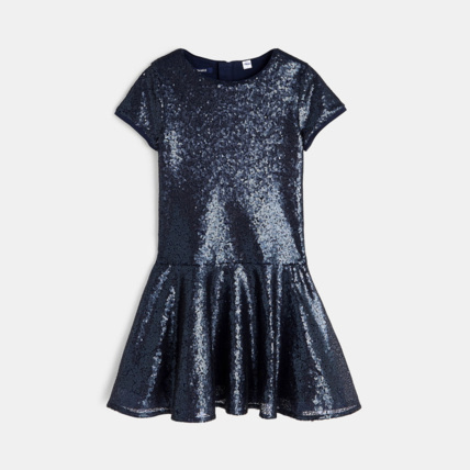 Avis Robe à sequins bleue fille OKAIDI 2
