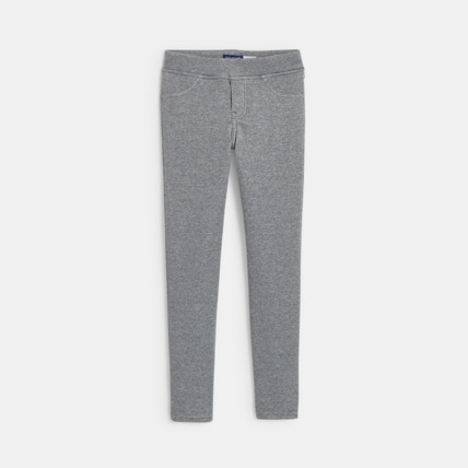 Avis Jegging chaud et pailleté gris fille OKAIDI 1