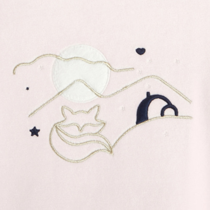Avis Pyjama en velours éponge avec motif phosphorescent rose fille OKAIDI 3