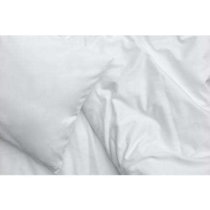 Avis Housse de couette en satin de coton - Blanc Pur Mon Lit Cabane 3