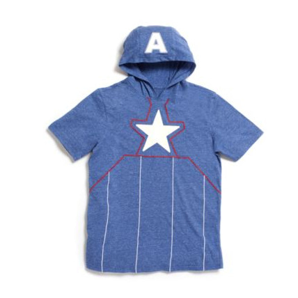 Avis T-shirt à capuche Captain America MARVEL 1