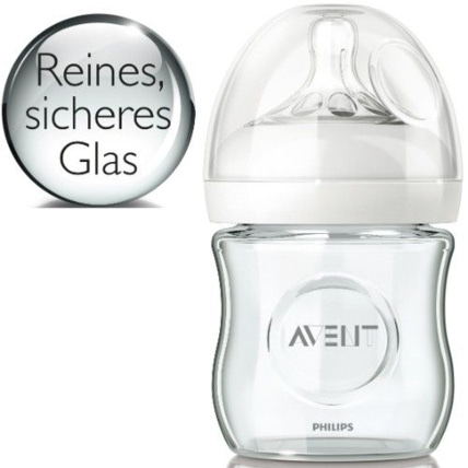 Avis Biberon col large Natural verre 120 mL Philips Avent 1