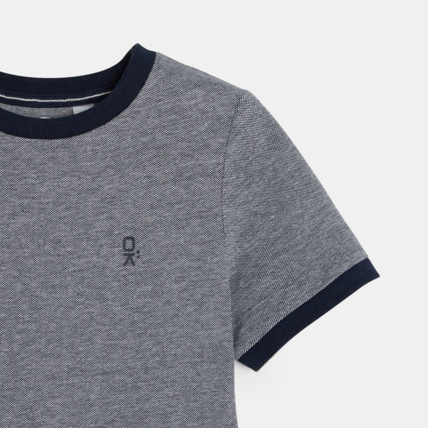 Avis T-shirt en coton piqué bleu garçon OKAIDI 2