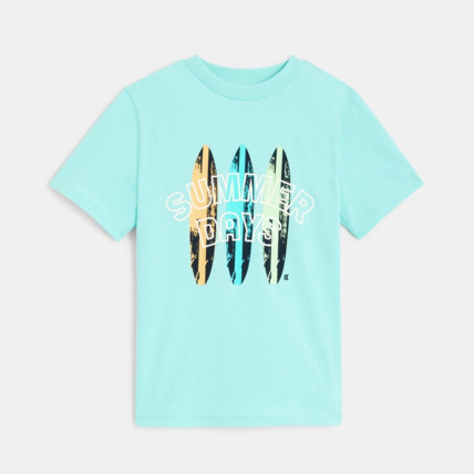 Avis T-shirt manches courtes à motif bleu garçon OKAIDI 2