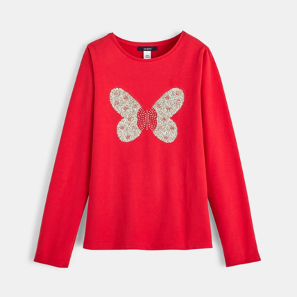 Avis T-shirt à sequins rose fille OKAIDI 1