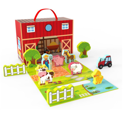Avis Jouet bois Ferme en bois CARREFOUR WOODEN 1